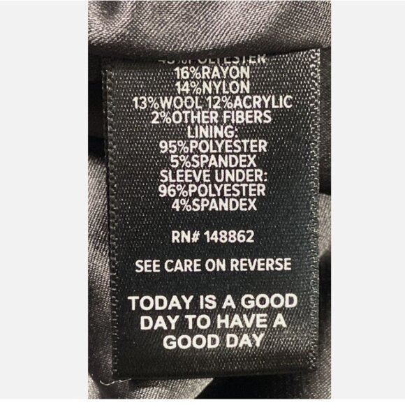 Torrid NWT Black Wool Blend Military Midi Coat Womens 2X (18-20) NWT - Picture 7 of 9